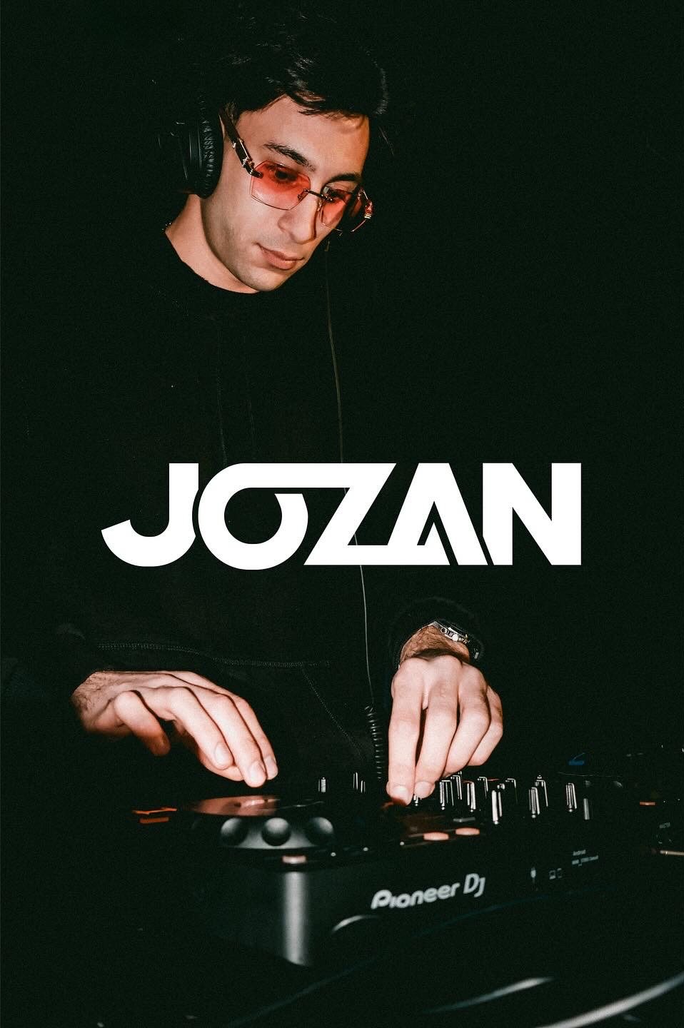 Jozan logo over a portrait at the controller