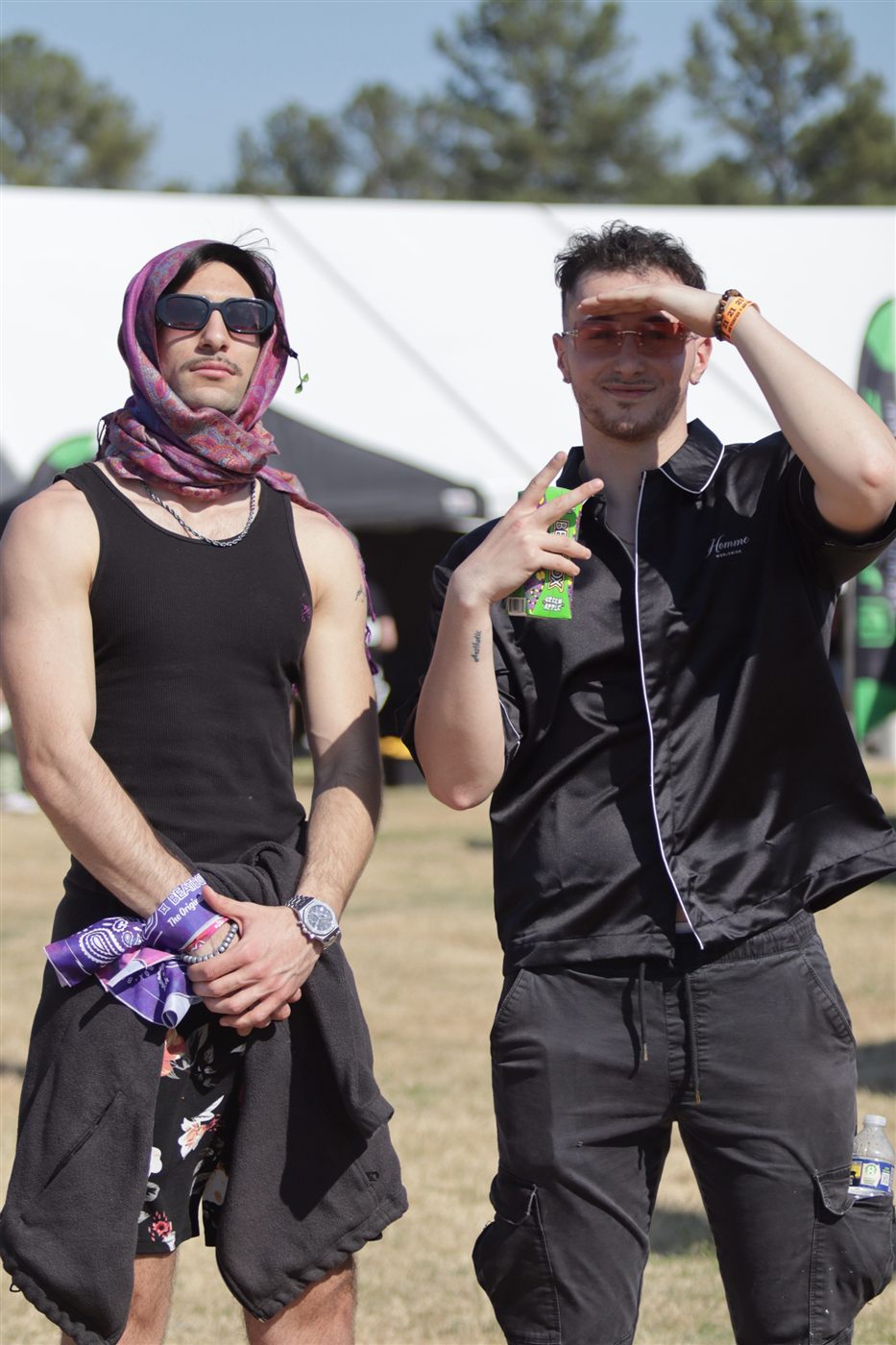 Jozan with Berk30 at a festival